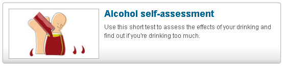 Alcohol self assessment. Use this short test to assess the efects of your drinking